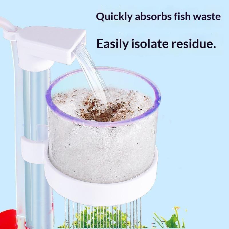 Planted Aquarium Cleaning - 1Set Telescopisch Aquariumfilter met Zuurstoftoevoer &