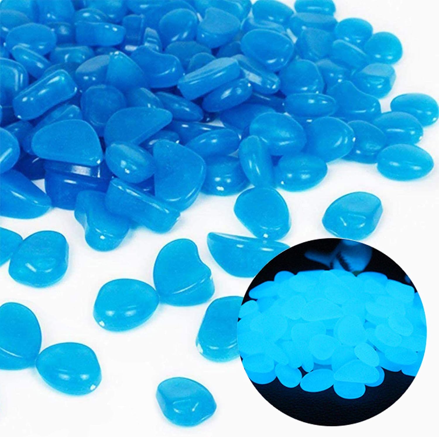 Planted Tank - Aquarium Rotsen Glow Blue Kiezels voor