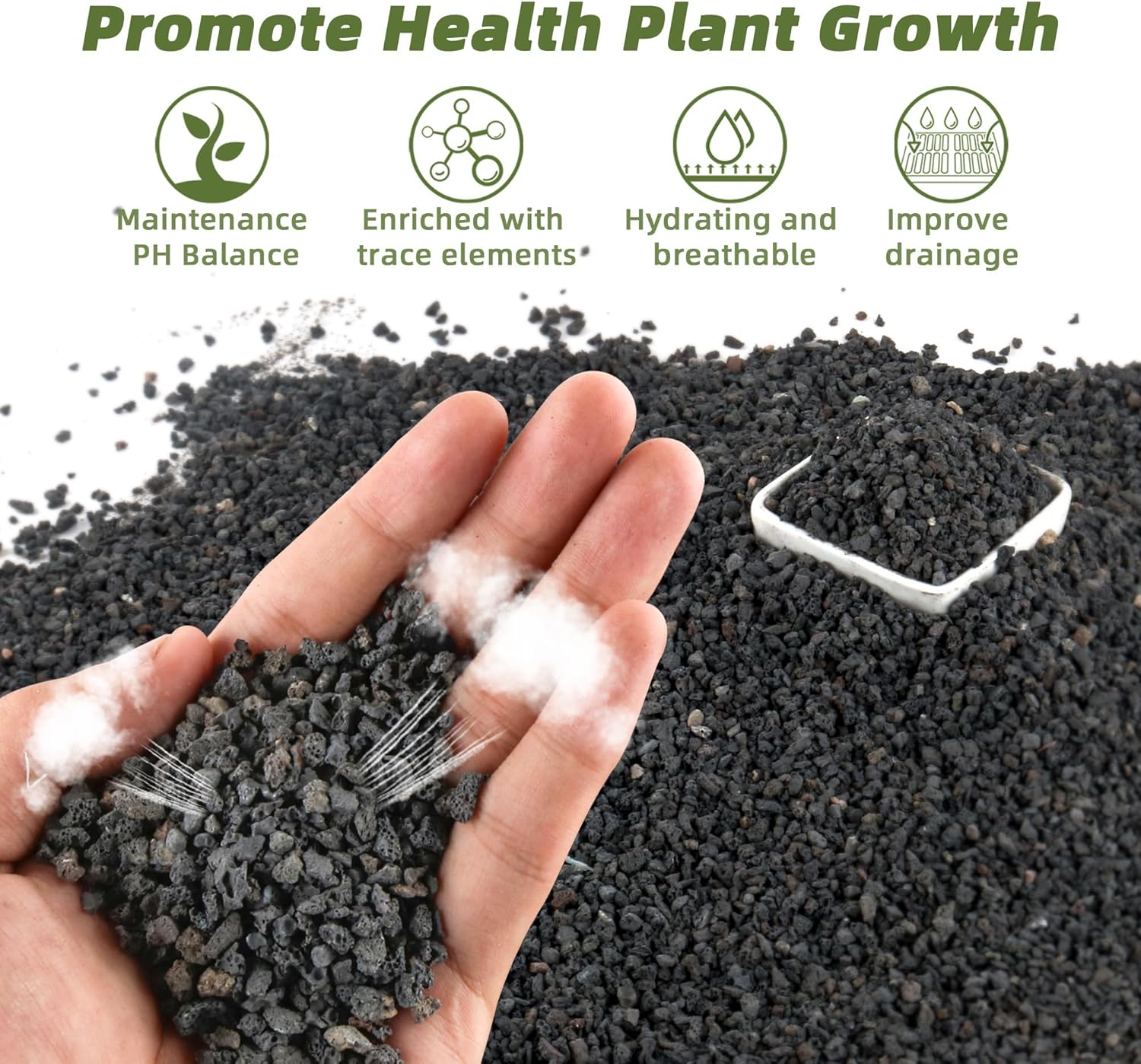 Plant Aquarium Pot - 3 lb zwarte filtermaterialen voor aquaria,