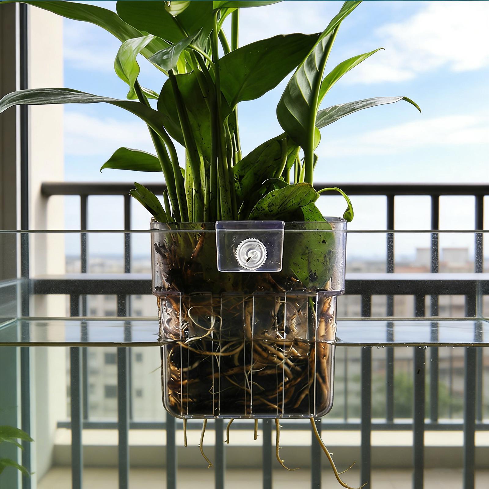 Transparante hangbare aquarium - Aquarium Plants Live recensie en prijs