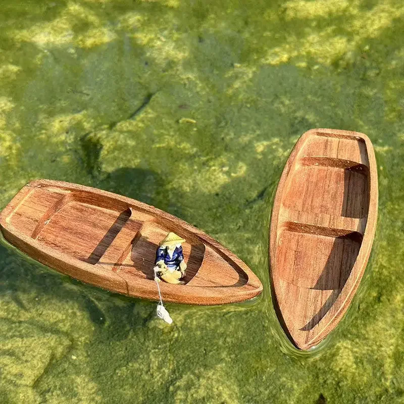 Handgemaakte houten boot Mini  - Aquarium Driftwood recensie en prijs