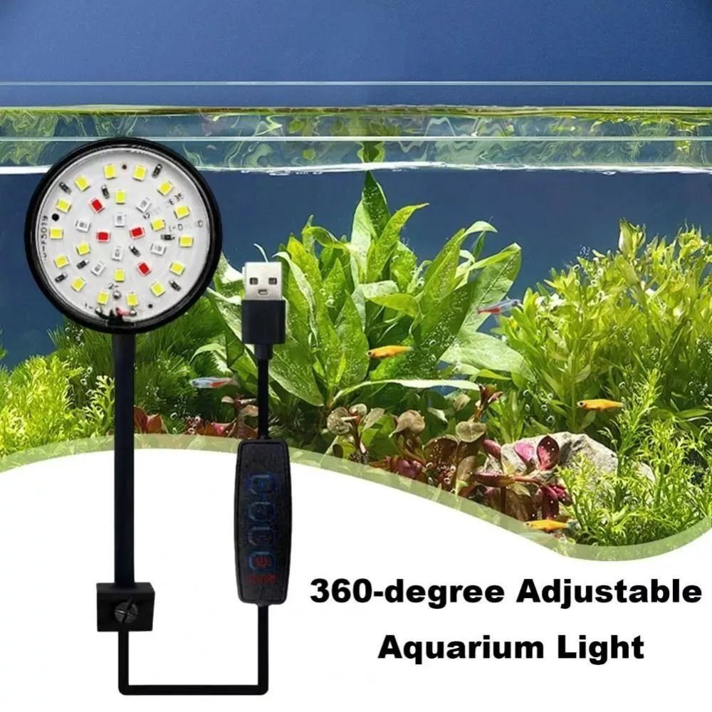 Nieuwe Mini Fish Tank Clip Lam - Live Plant Aquarium recensie en prijs